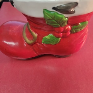 vintage 1950&#39;s santa porcelain booty made in taiwan.