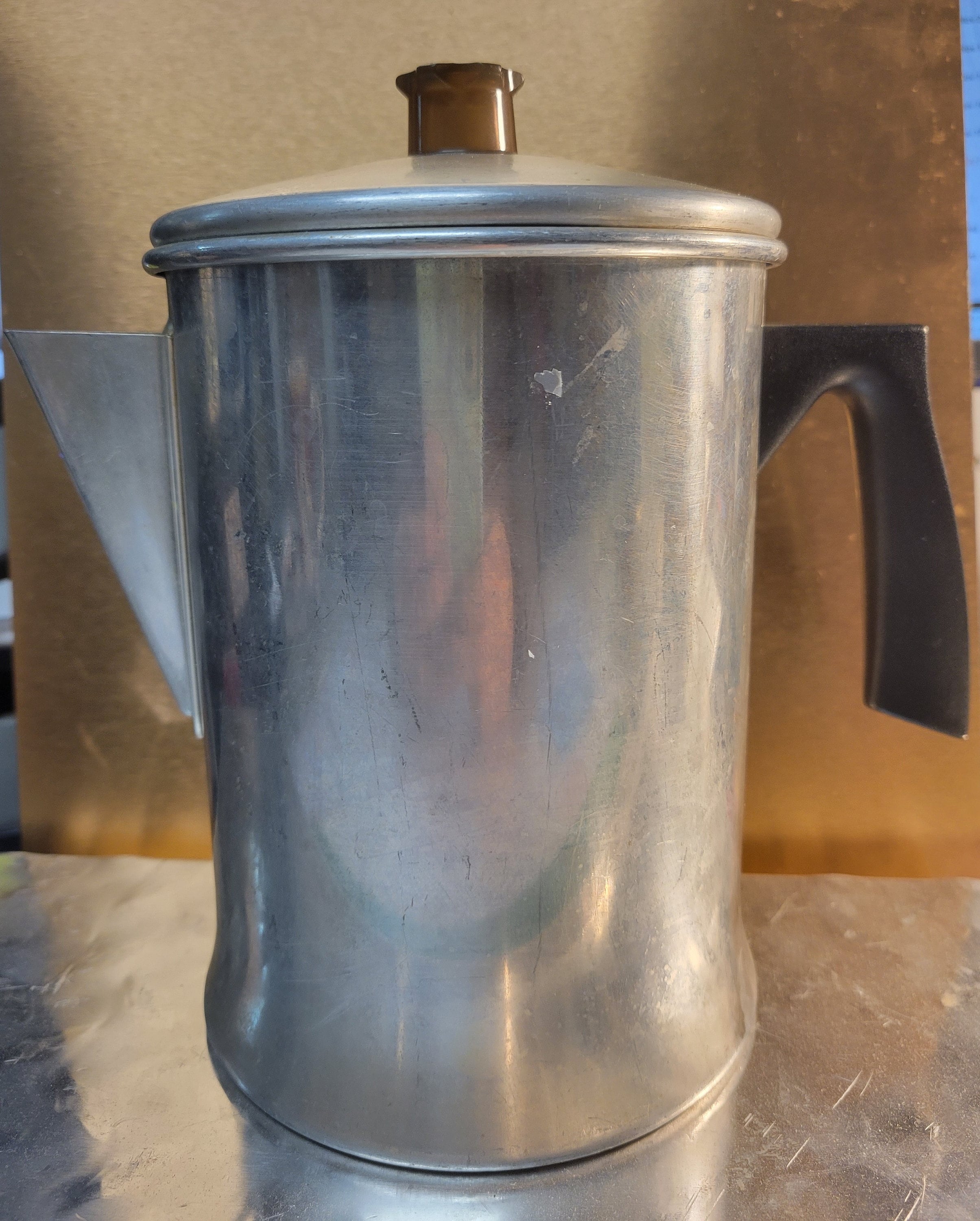 Vintage Mirro Aluminum 7 Cup Coffee Pot/Stove Top Percolator