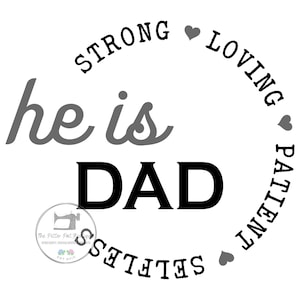 Papa SVG. SVG pour la fête des pères. Papa aimant, papa fort, papa patient, papa altruiste svg