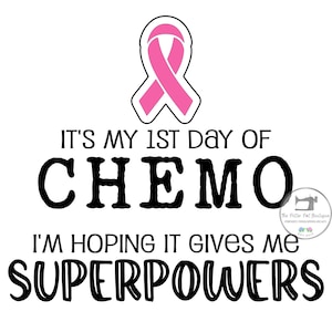 Breast Cancer Superpowers SVG: First Day of Chemo