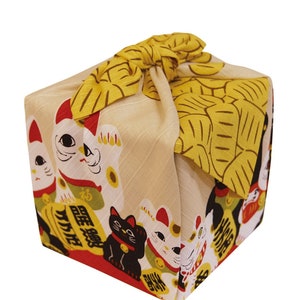 Furoshiki Cloth (Maneki-Neko) Made in Japan