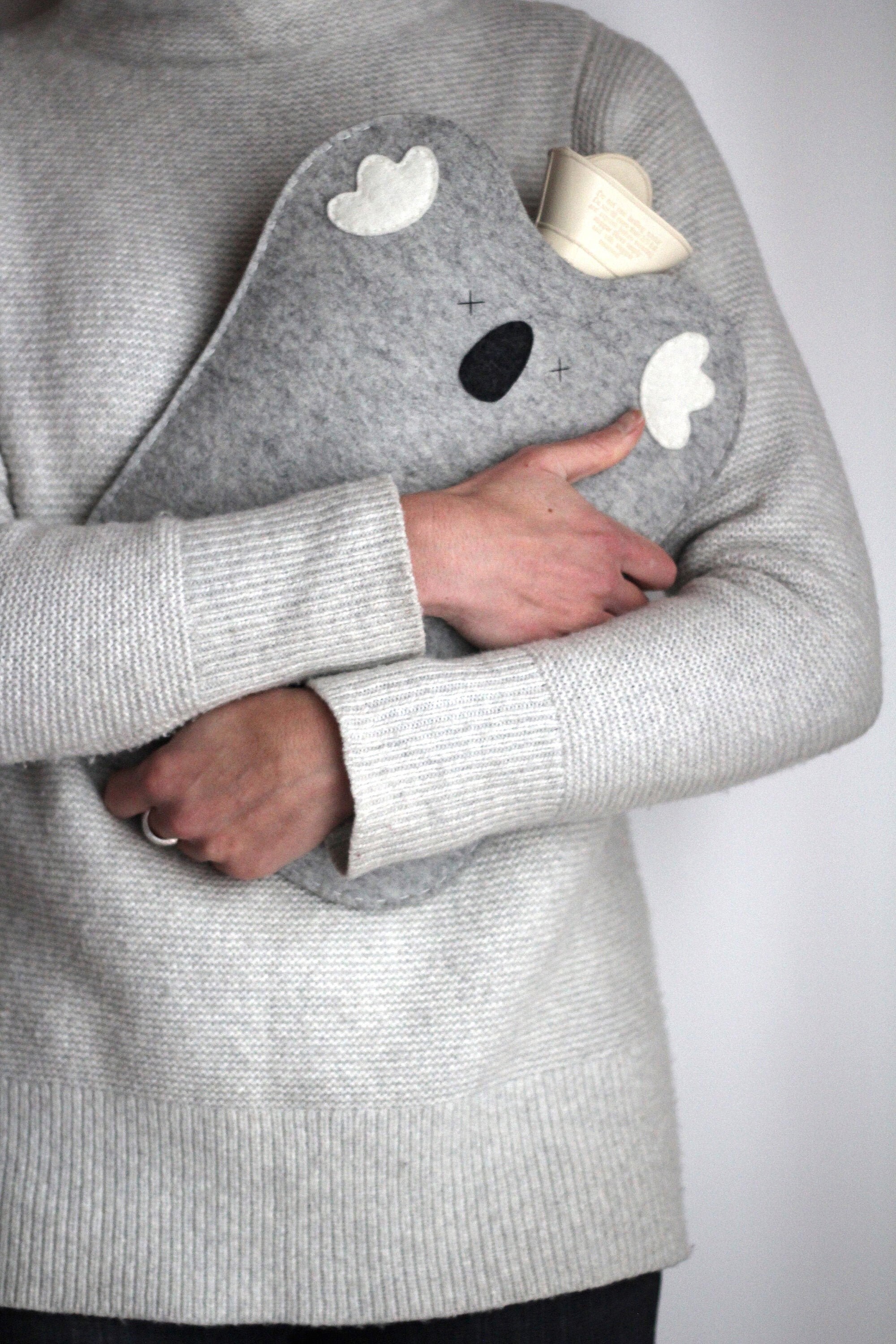 Koala Hot Water Bottle Cover large standard hot water Etsy.de