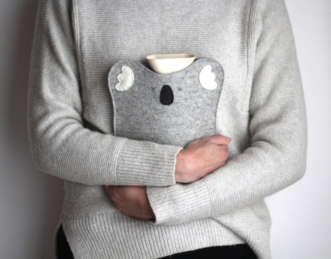 Koala Hot Water Bottle Cover Small mini Hot Water Bottle Etsy