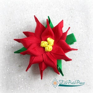 Instant Download, Poinsettia Ribbon Sculpture TUTORIAL in PDF image 3