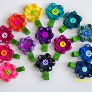 Small Loopy Flower Ribbon Sculpture TUTORIAL in PDF, Instant Download image 5
