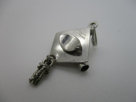 Vintage Sterling Silver Graduation Cap & Diploma … - image 3