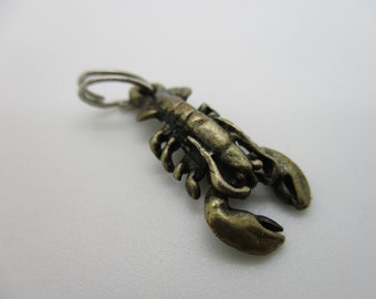Vintage Sterling Silver Lobster Bracelet Charm