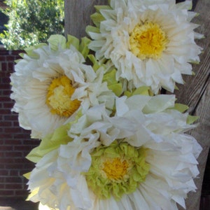 Set of 3 Giant Paper Flowers (Vanilla) - Perfect Decorations for Wedding,Birthday Party&Baby Shower