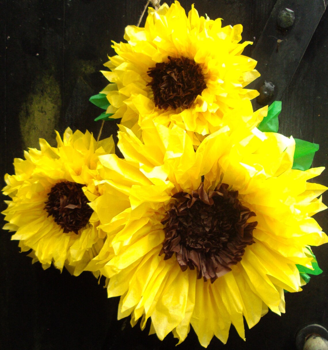 Set of 3 Giant Sunflowers Perfect Decorations for Summer Etsy