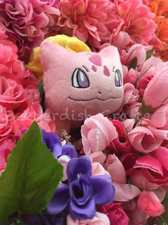 rose bulbasaur plush