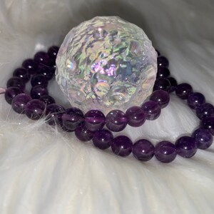 1 Beautiful Crystal Amethyst bracelet- crystal healing - one of a kind