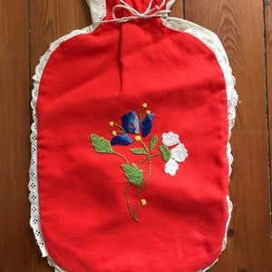 Vintage Hot Water Bottle Cover