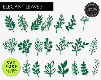 Download Flower Leaves Svg Etsy
