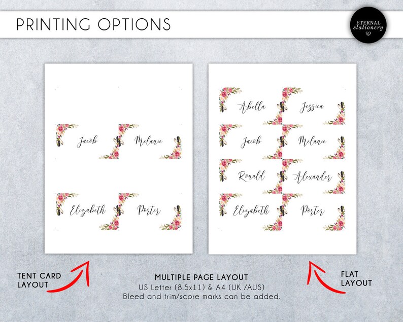 place card templates for mac place card templates for mac