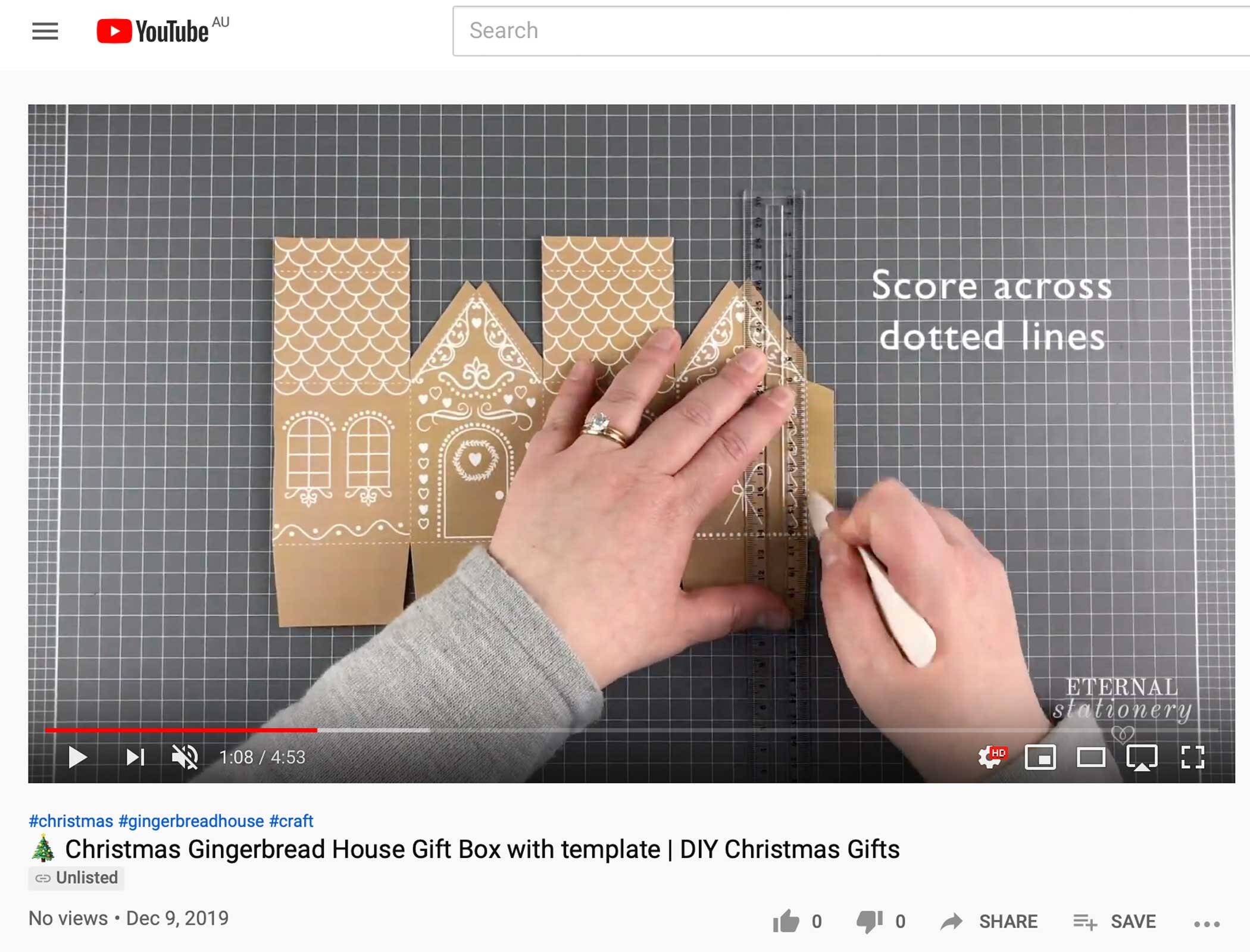Gingerbread House Gift Box Template SVG DXF PDF Etsy
