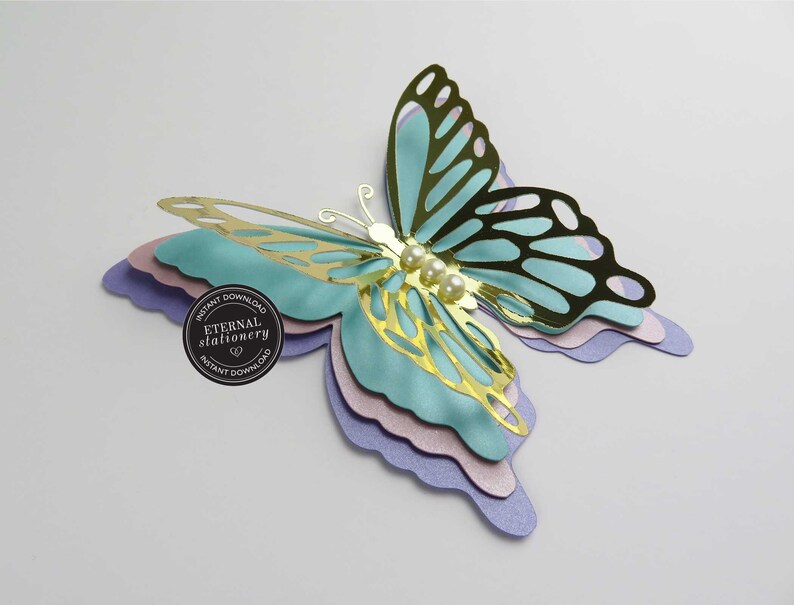 Download Art Collectibles Clip Art Butterfly Die Cuts Paper Butterfly Svg 3d Butterfly Nursery Decor Dxf Butterfly Wall Decor 3d Giant Butterfly Cutting File Templates