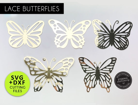 Download Lace Butterfly Svg Template Paper Butterfly Svg Dxf 3d Etsy