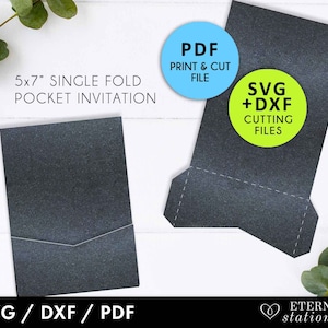 5x7 Pocket Einladungsvorlage, Pocket Hochzeitseinladung Vorlage, Laser geschnittene Hochzeitseinladung, diy Einladungsvorlage, Hochzeit svg