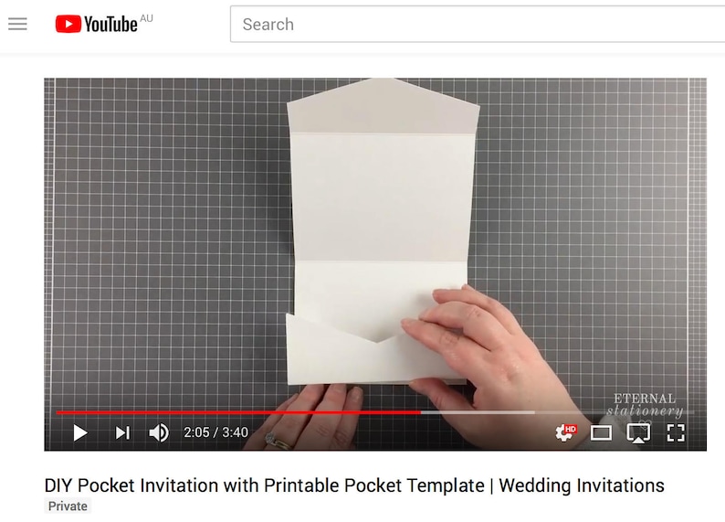 4x6 pocket wedding invitation template pdf pocket folio etsy