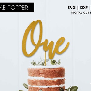 First Birthday Cake Topper, birthday cake topper, SVG, DXF, PNG, svg cutting file, digital file, 1 year cake topper, cricut, one cake topper