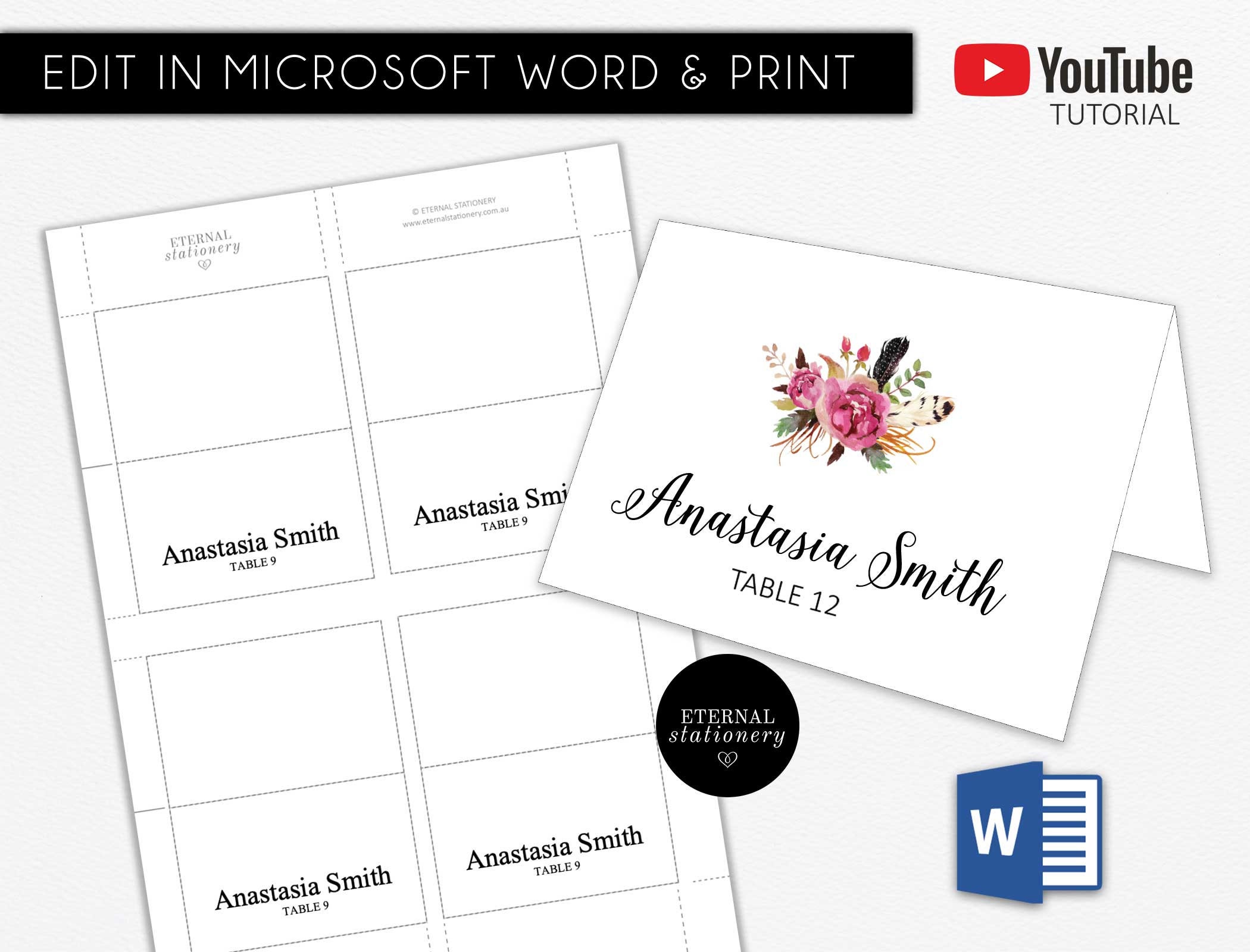 Elegant cards including tent cards and frame cards Papercrafts DIY