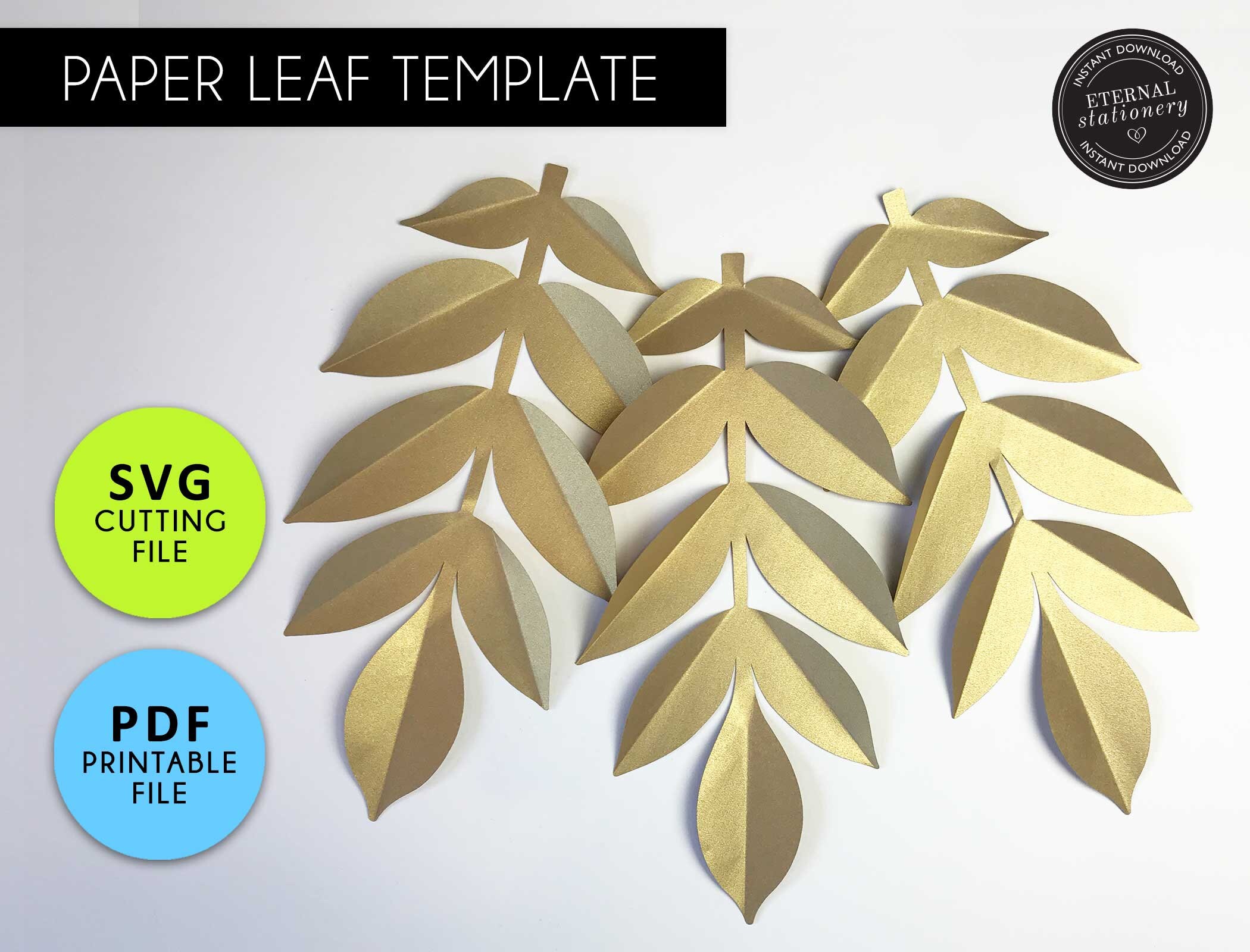Free Free 140 Paper Flower Leaf Template Svg SVG PNG EPS DXF File