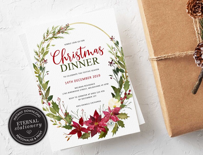 Christmas Dinner Invitation Template from i.etsystatic.com