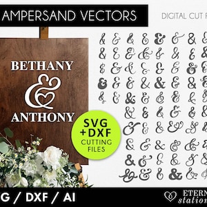 80 Ampersand SVG, and svg, wedding svg, wedding ampersand svg, wedding sign svg bundle, wedding sign svg, svg files, svg files for cricut