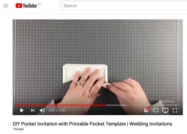 4x6 Pocket Wedding Invitation Template PDF Pocket Folio | Etsy