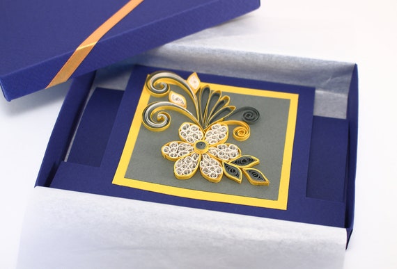 Quilled Birthday Card Handmade Quilling Card Quilling Etsy