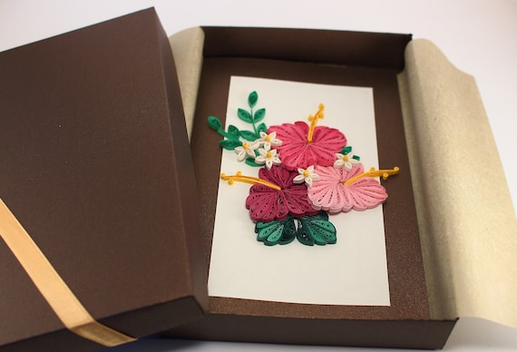 Mum Daughter Sister Personalised Handmade Flowers Birthday Card For Her