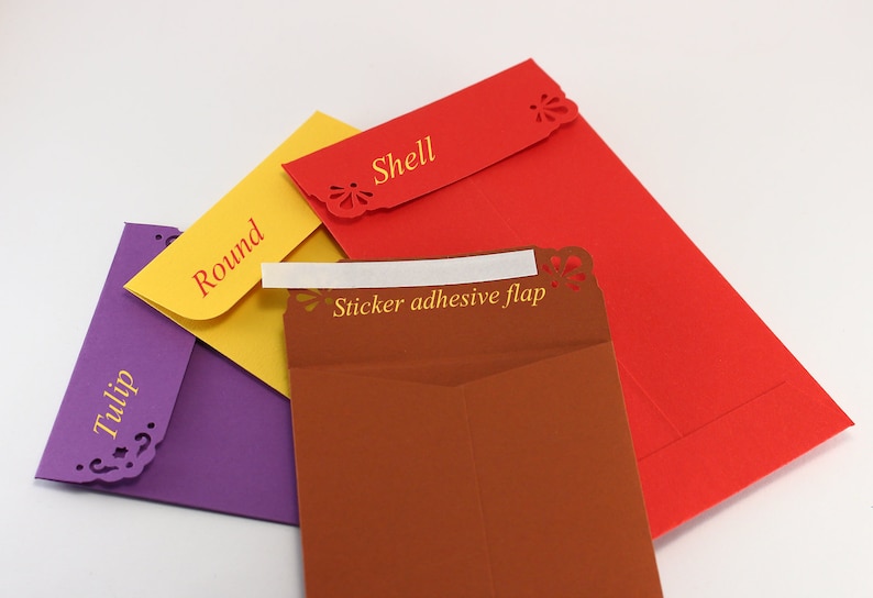 50 Small Coin Envelopes Size 80mm X 140mm Color Paper Etsy
