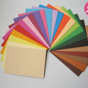 25 Colored Envelopes, size C6 for A6 Wedding Invitations, 4x6" Greeting Cards Photos Annoncements Correspondence Enclosure Response Thanks