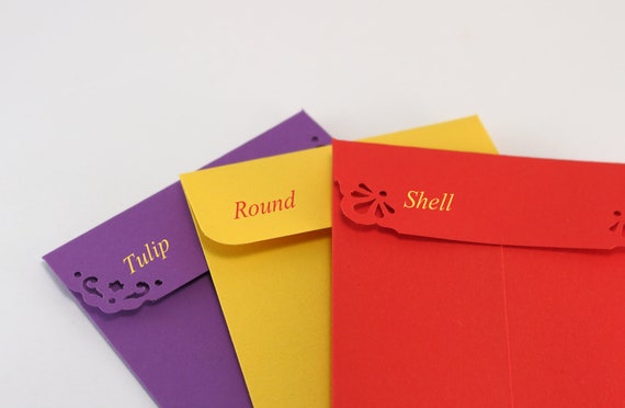 50 Small Coin Envelopes Size 80mm X 140mm Color Paper Envelopes Money /  Cash Envelopes Wedding Favor Envelopes Seed Envelopes 