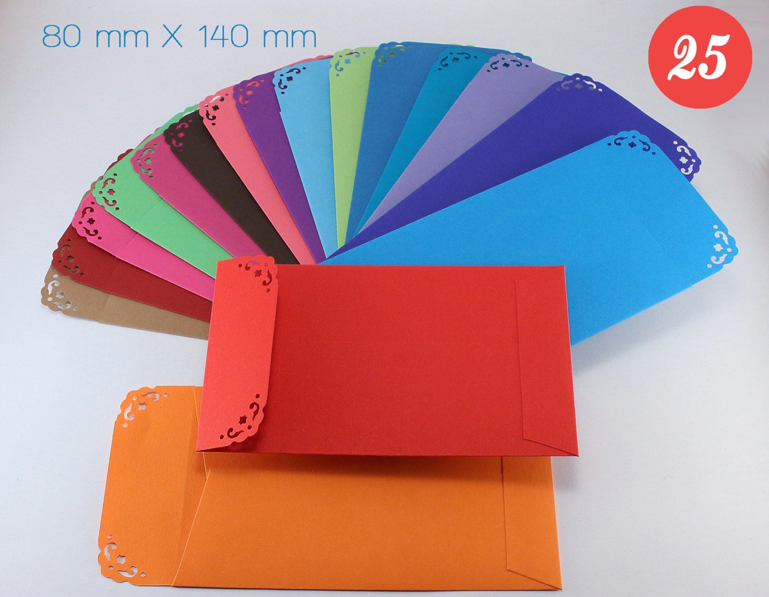 25 small envelopes 5 Coin Envelopes Cash / Money Etsy