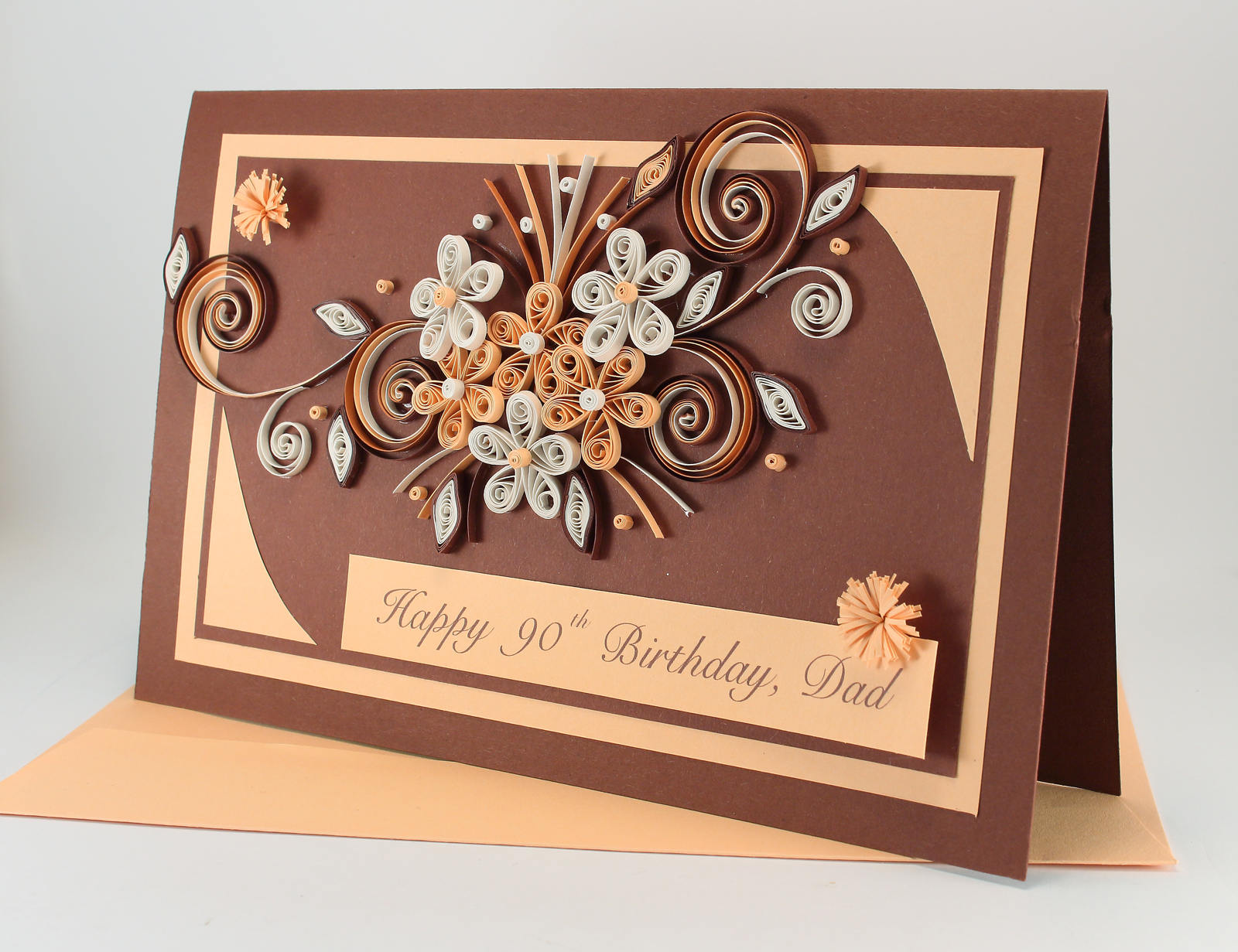 Happy 90th Birthday Card Handmade Greeting Card Quilling | Etsy