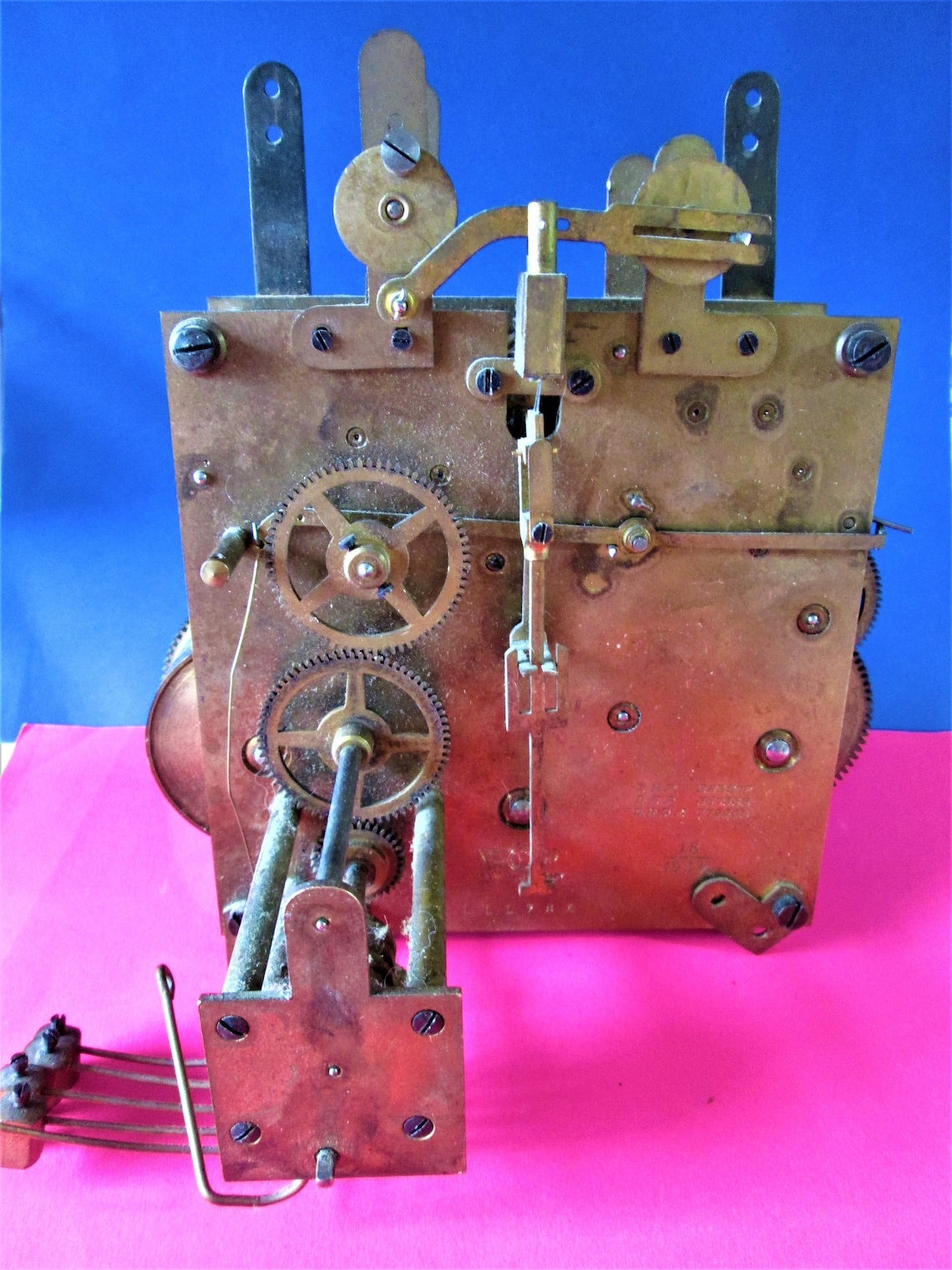 Large Antique Kienzle German Clock Movement with Key For Etsy