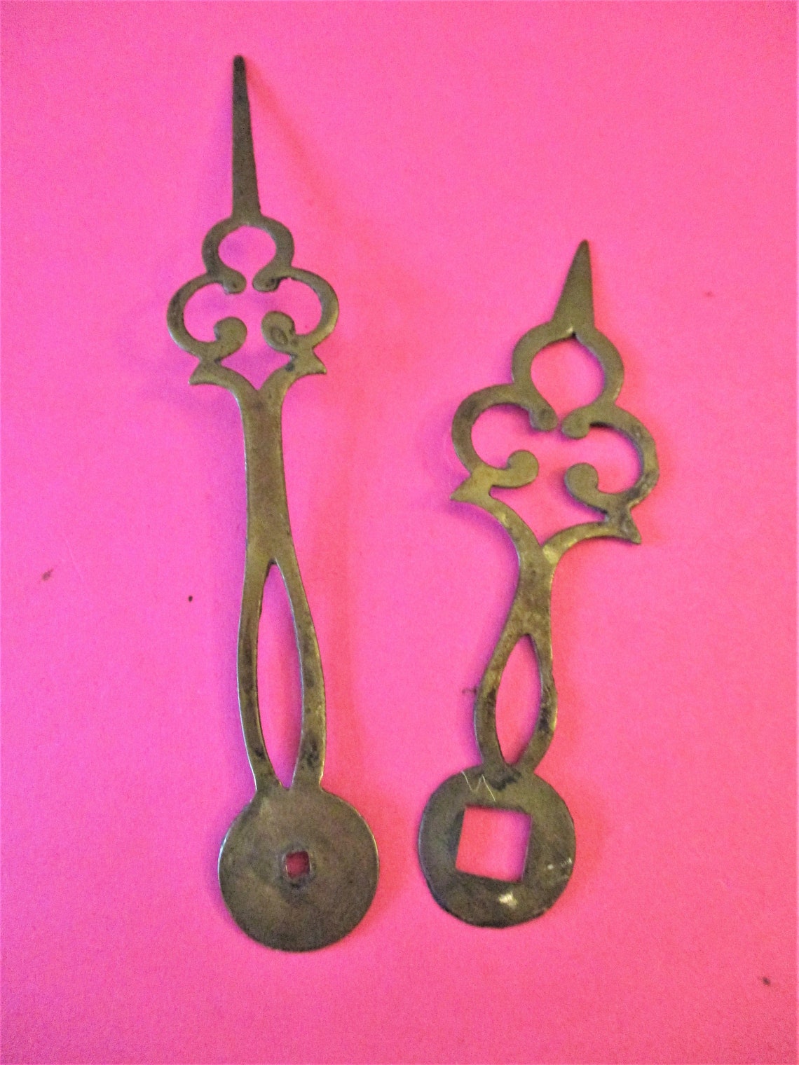 1 Pair of Antique Solid Brass Fancy Style Clock Hands for Your Etsy