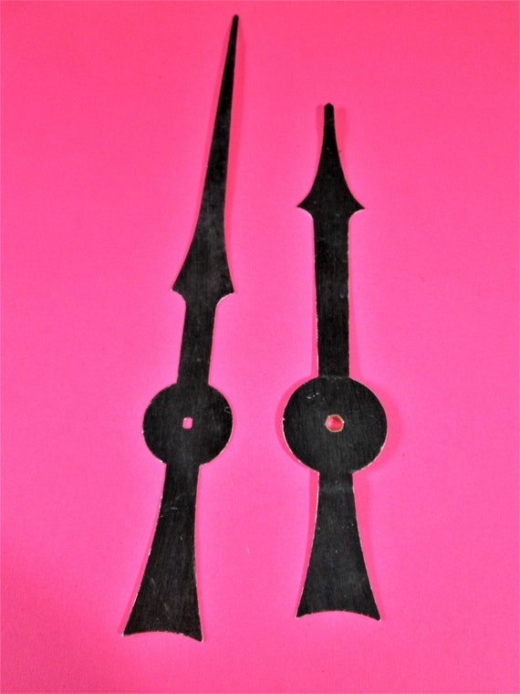 1 Pair of Small Reproduction Black Seth Thomas Clock Hands for your