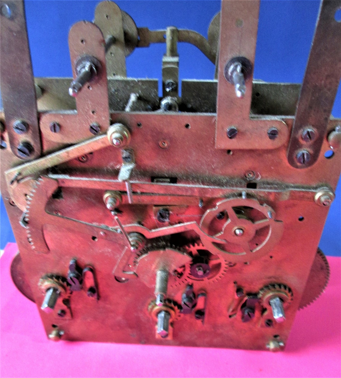 Large Antique Kienzle German Clock Movement with Key For Etsy