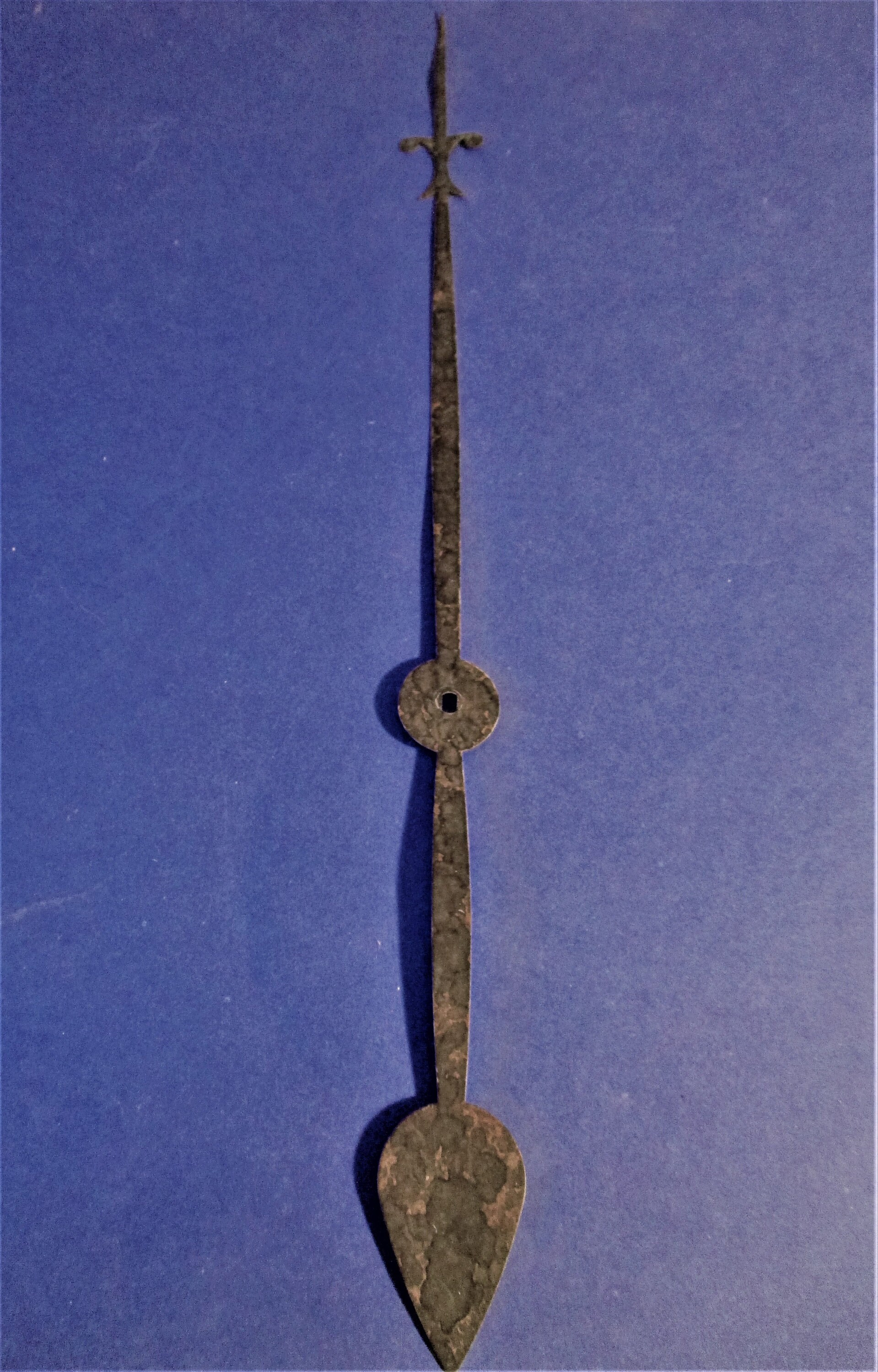 Art 1 Large Old Painted Steel Tall Case/Grandfather Clock Minute Hand