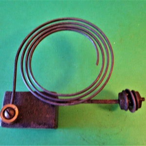 Antique Cast Metal and Steel Clock Gong Assembly 5&quot; Stk# 244