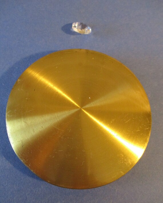 2.2 Ounce Solid Brass and Steel Clock Pendulum Bob Stk # 470
