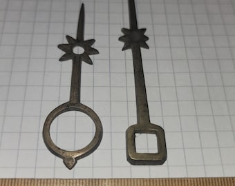 Gorgeous Vintage Pair of 1800s Cast Metal Clock Hands - STK 1078