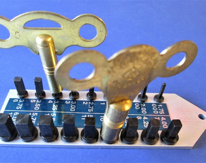 Key Sizer Clock Key Sizer Gauge - Swiss Sizes - A Handy Tool for Your Clock ...