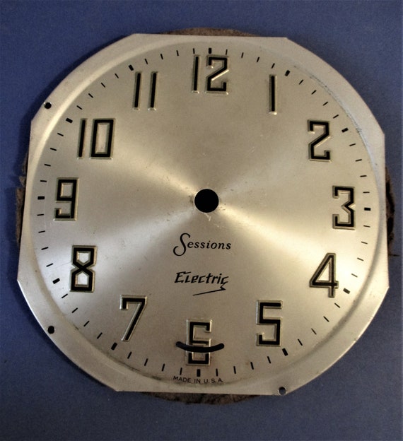 5 5/8" Sessions Pressed Aluminum Clock Dial Stk# 108