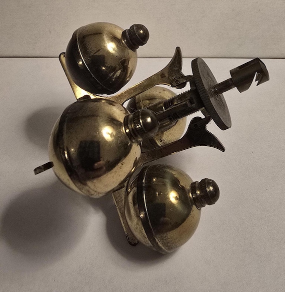 Ornate 9.5oz brass pendulum weight - 2x2inches - Vintage - SKT #1093