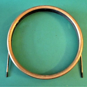 5 7/8&quot; Old Thick Solid Brass Clock/Barometer Bezel - No Glass - Stk# 279