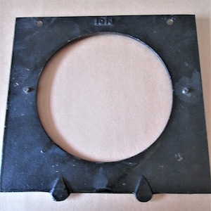 6&quot; x  6 3/8&quot; Heavy Cast Metal Mantle Clock Back Plate for your Clock Projects - Stk# 602