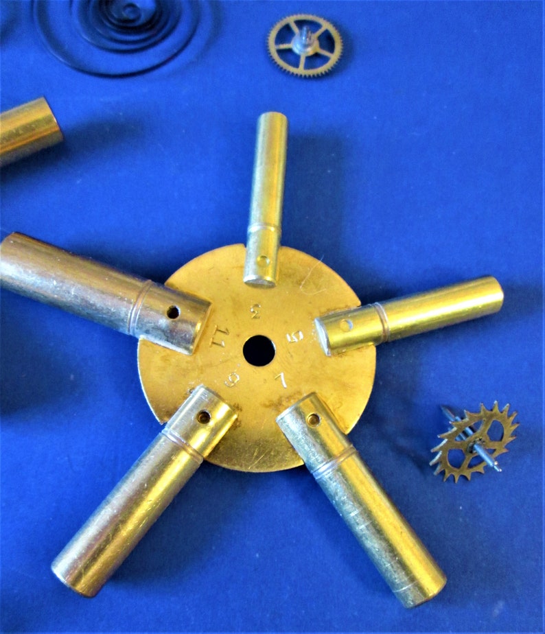Solid Brass Even and Odd Sized Universal Clock Key Set Size Etsy